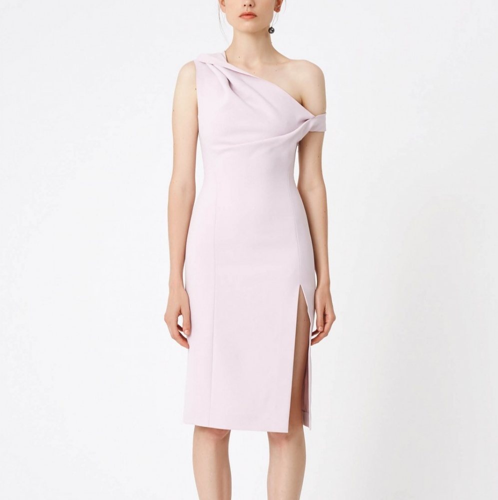 Purple Lilac AQAQ one shoulder dress NWT